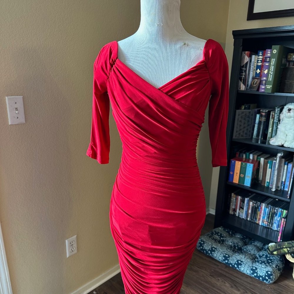 Laura Byrnes Monica Dress - Red
